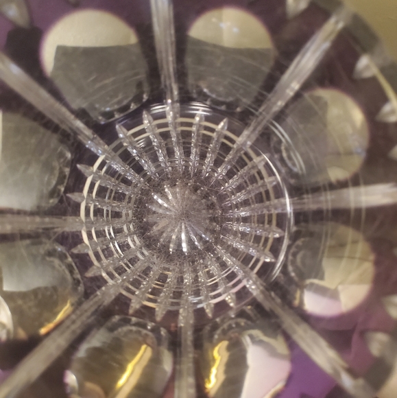 Val Saint Lambert Crystal Cut Vase - Picture 4 of 6